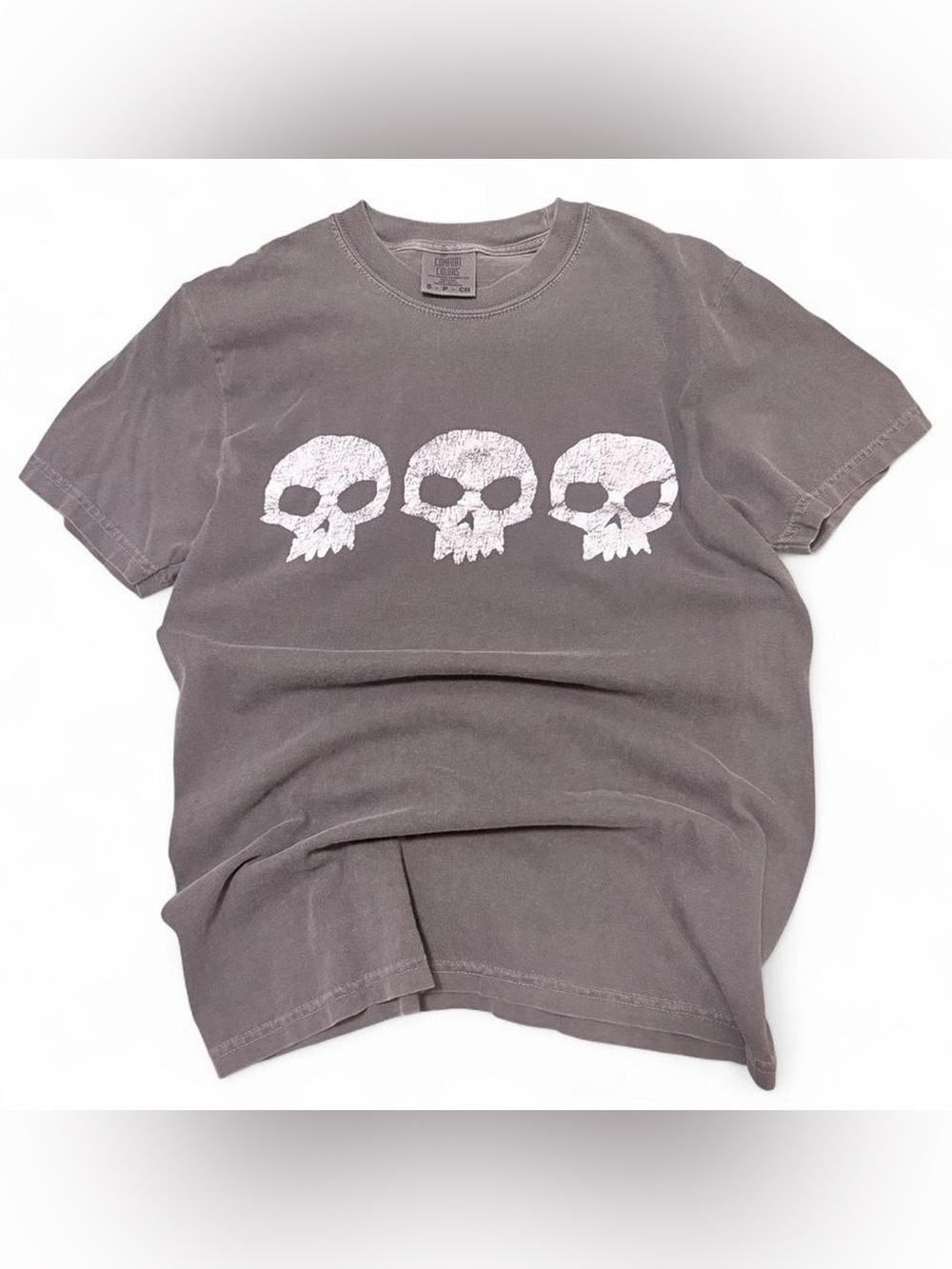 Men's Skull Graphic T-Shirt - Gray